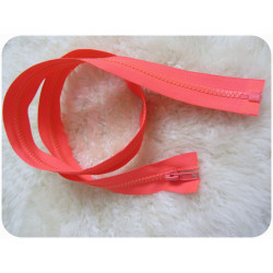 Reißverschluss aus Kunststoff 5mm trennbar 85cm -leuchtend korall